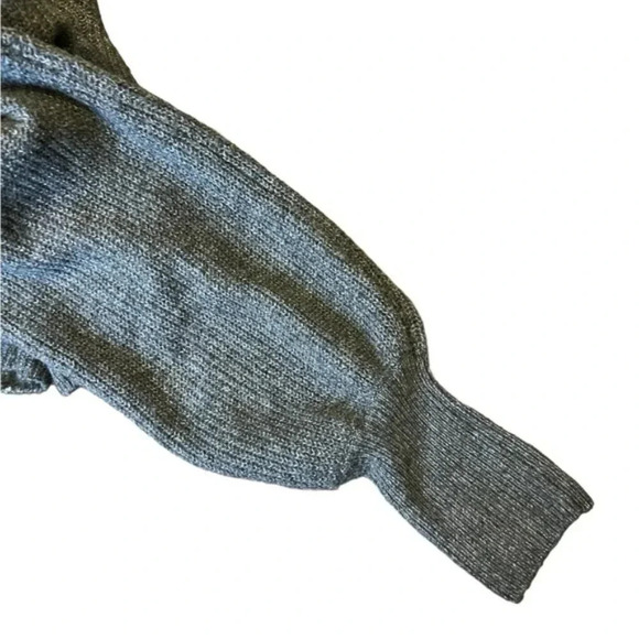 1. State Sweater Crewneck Ballon sleevees 1X plus size Heather Grey - Picture 2 of 6
